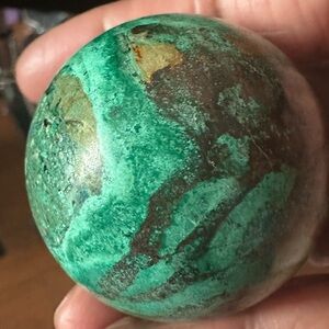 Chrysocolla Crystal Sphere